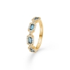 Billede af Mads Z "Indigo" ring 14 kt. guld m. topas + 0,27 ct. w/si (str. 56)