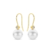 Billede af Spirit Icons Elinor øreringe 14 karat guld m. 0,20ct. w/vs + ferskvandsperler
