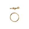 Billede af STINE A Flow Ring With Two Stones ring forgyldt sølv (str. 56)