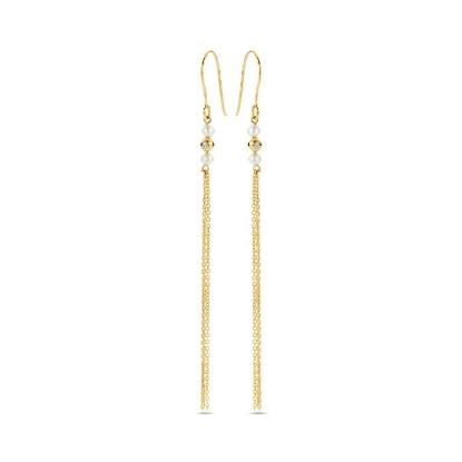 Billede af Spirit Icons Ophelia øreringe 14 karat guld 0,016 ct. + fvp