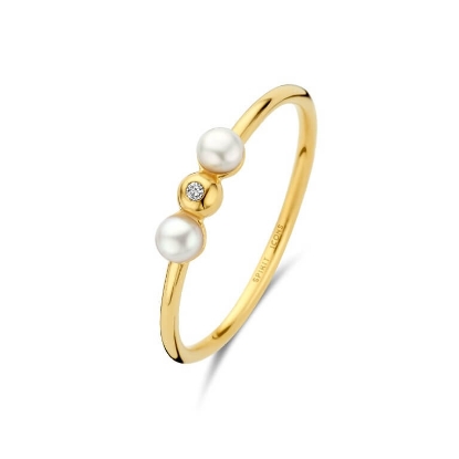 Billede af Spirit Icons Ophelia ring 14 karat guld m. 0,01 ct. w/vs + fvp (str. 48-60)