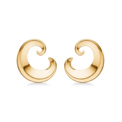 Billede af Mads Z "Ocean" øreringe 14 kt. guld