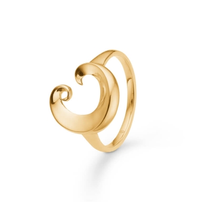 Billede af Mads Z "Ocean" ring 14 kt. guld (str. 50-60)