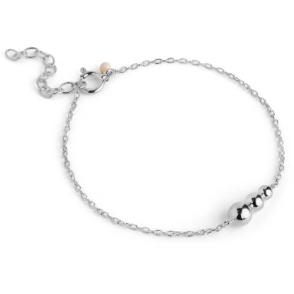 Billede af ENAMEL Copenhagen Trinity armbånd sølv (15+3 cm)