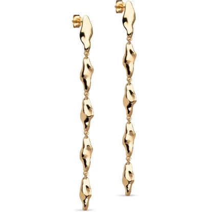 Billede af ENAMEL Copenhagen India øreringe forgyldt sølv