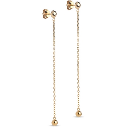 Billede af ENAMEL Copenhagen Balloon øreringe forgyldt sølv