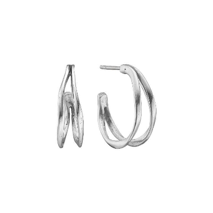 Billede af By Birdie Lotus Silver Creol sølv 20mm