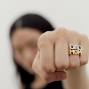 Billede af Maria Black 'DAD +' ring sølv (str. 62)