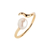 Billede af Maria Black 'Moonshine' ring forgyldt sølv (str. 50)
