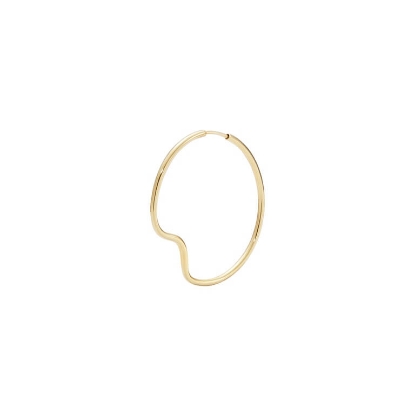 Billede af Maria Black 'Copenhagen' hoop forgyldt sølv (35 mm)