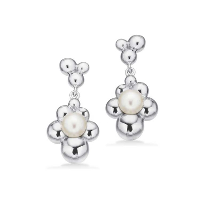 Billede af Ørehængere kugler m. fkp. sølv pt.