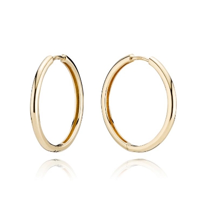 Billede af Knækcreol øreringe 2,2 mm. 25 mm. 8kt.