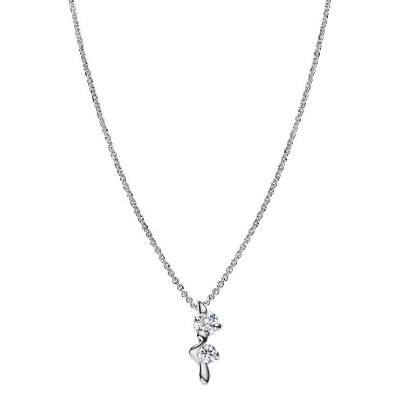 Billede af Maria Black 'Arctic' halskæde sølv m. cz (42 cm)