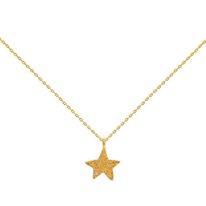 Billede af Hultquist Astra halskæde forgyldt sølv m. cz (45+5 cm)