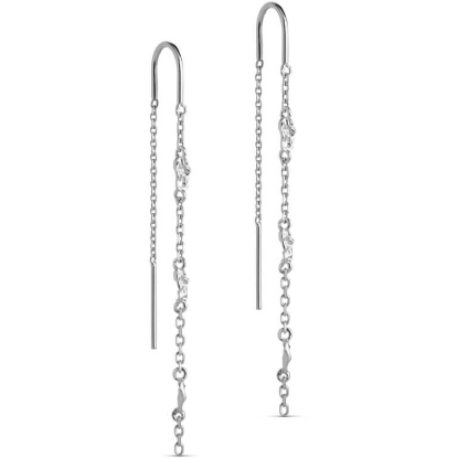 Billede af ENAMEL Copenhagen Kia øreringe sølv