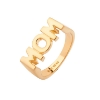 Billede af Maria Black 'MOM' ring forgyldt sølv (str. 46)