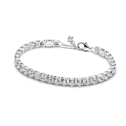 Billede af Pandora Funklende Tennisarmbånd sølv m. cz (16-20 cm)