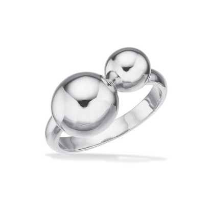 Billede af Ring kugler sølv pt.