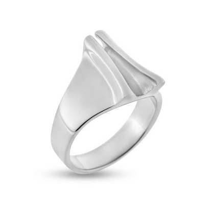 Billede af Ring massiv 14 kt. hvg.