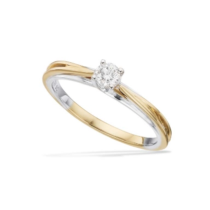 Billede af Ring 0,19 H-W/SI rd/hv14 kt