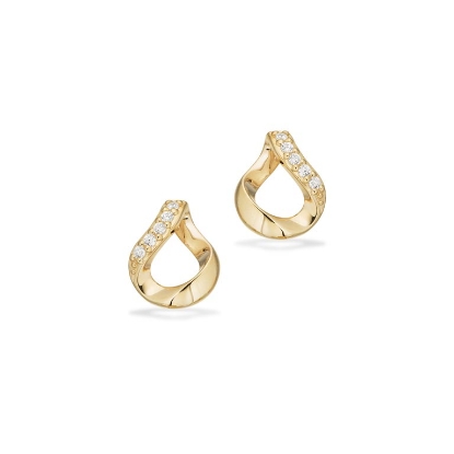 Billede af Øreringe cubic zir. 8 kt.