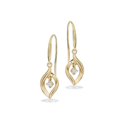 Billede af Ørebøjler cubic zir. 8 kt.