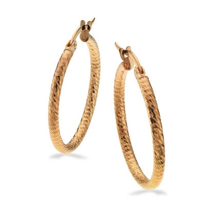 Billede af Creoler hamret 23 mm. 8 kt.