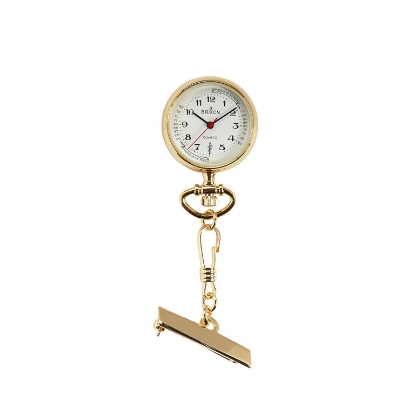 Billede af Brixon sygeplejeur stål gulddoublé 26mm m.nål 