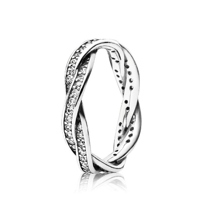 Billede af Pandora ring sølv, pavé zirconia