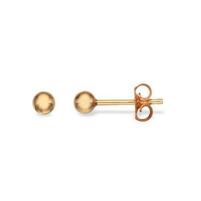 Billede af Ørepynt  kugle 3 mm. 8 kt.