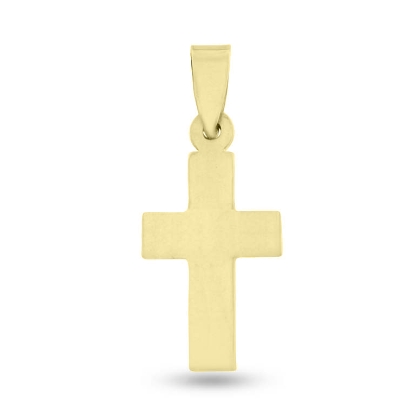 Billede af By Pind blankt kors i sølv forgyldt