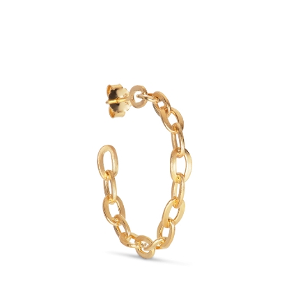 Billede af Jane Kønig Row Kæde hoop sølv forgyldt (1stk)