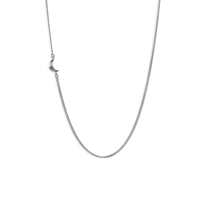 Billede af Jane Kønig Half Moon halskæde sølv (57cm)