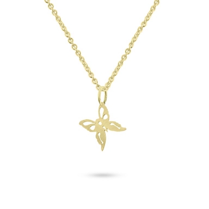 Billede af Vedhæng sommerfugl 13*17 mm. i forgyldt sølv