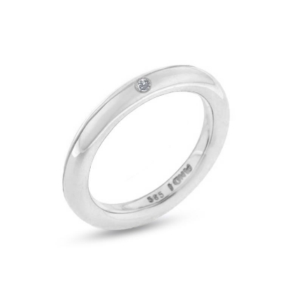 Billede af Ring, brill. 0,02 w/vs 14 kt hvg
