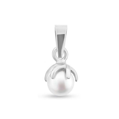 Billede af Vedhæng perle, grabber sv. kp.  5-5½ mm 925s