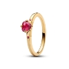 Billede af Pandora Kærlighedseksplosion ring forgyldt metalblanding m. krystal (str. 56)