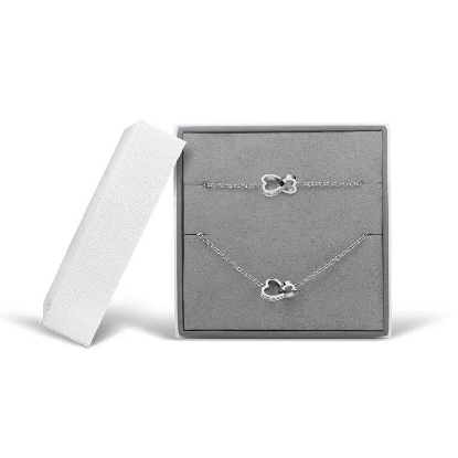 Billede af Bering  Arctic Symphony smykkesæt silver poleret stål