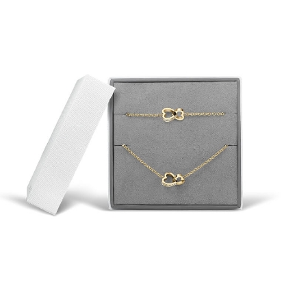 Billede af Bering  Arctic Symphony smykkesæt gold poleret stål