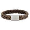 Billede af SON of NOA armbånd stål grå kalveskind (23 cm)