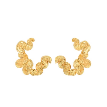 Billede af Hultquist Audrey Grande øreringe forgyldt sølv