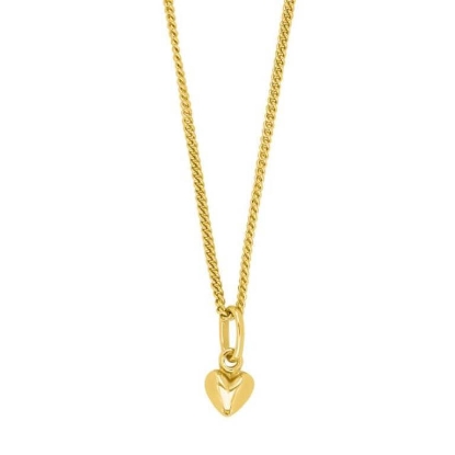 Billede af NOA Kids børnehalskæde forgyldt sølv m. hjertevedhæng (38+5 cm)