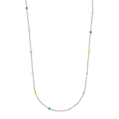 Billede af NOA Kids børnehalskæde sølv m. emaljekugler (38+3 cm)