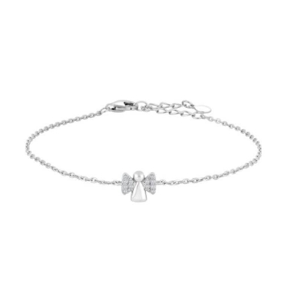 Billede af NOA Kids børnearmbånd engel sølv m. cz (15+3 cm)