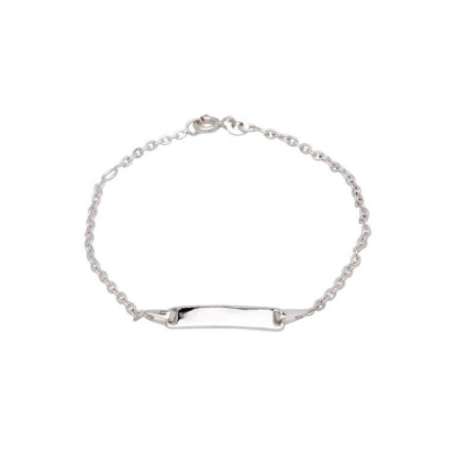 Billede af NOA Kids børnearmbånd sølv m. plade (16+2 cm)