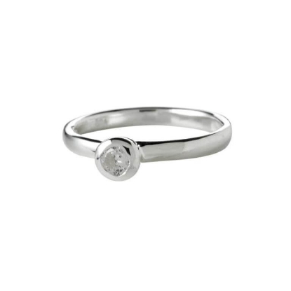 Billede af NOA Kids børnering sølv m. cz (str. 43-51)