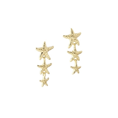 Billede af Aqua Dulce Stella Long øreringe forgyldt sølv