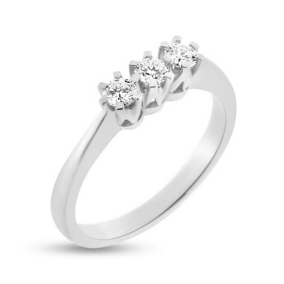 Billede af Ring rk. 3 syn. sten 14 kt. hvg.