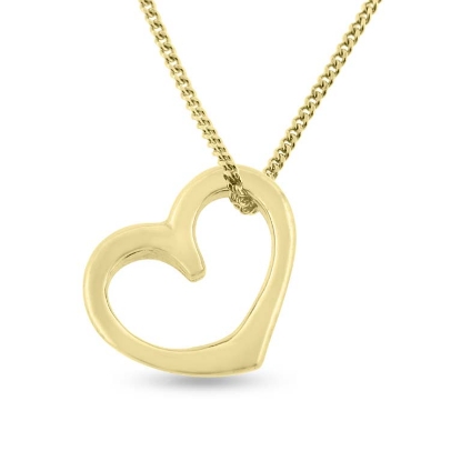 Billede af Vedhæng hjerte 14 kt.