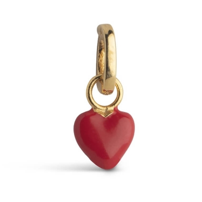 Billede af ENAMEL Copenhagen Charm - Amore forgyldt sølv m. emalje